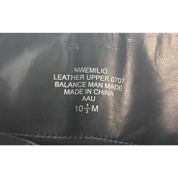 VTG Nine West Size 10.5 Tall EMILIO Black Suede Leather Chunky Boots - Picture 8 of 10